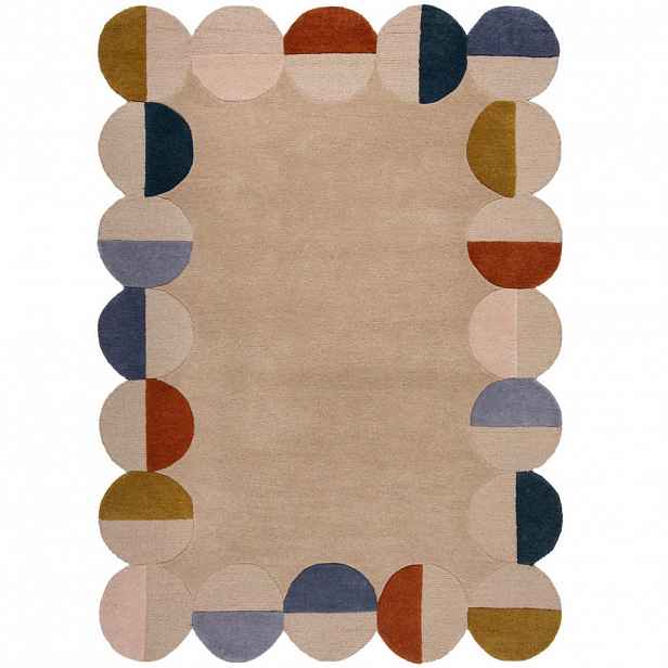 Flair Rugs VLNĚNÝ KOBEREC, 120/170 cm béžová, rezavá