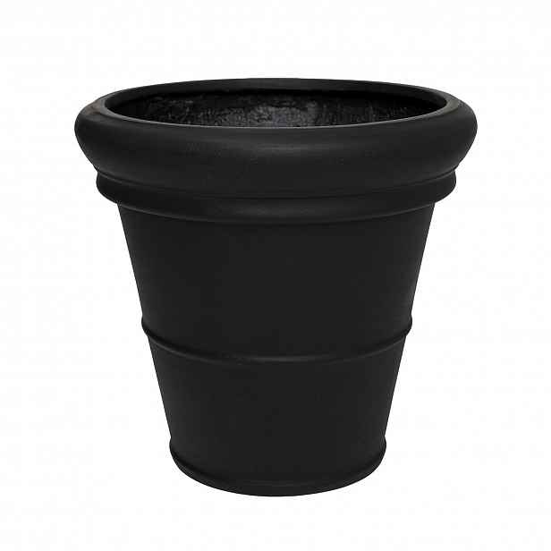Pottery Pots Květináč Bucket Low Classic, barva černá, více velikostí - PotteryPots Velikost: S - ø 41 cm | v. 38 cm