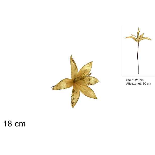 PROHOME - Růže vánoční 30cm zapichovací
