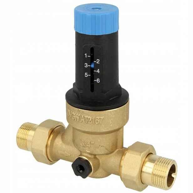 Redukce tlaku vody 3/4" palce Watts se šroubky 1,5-6 Bar Italská