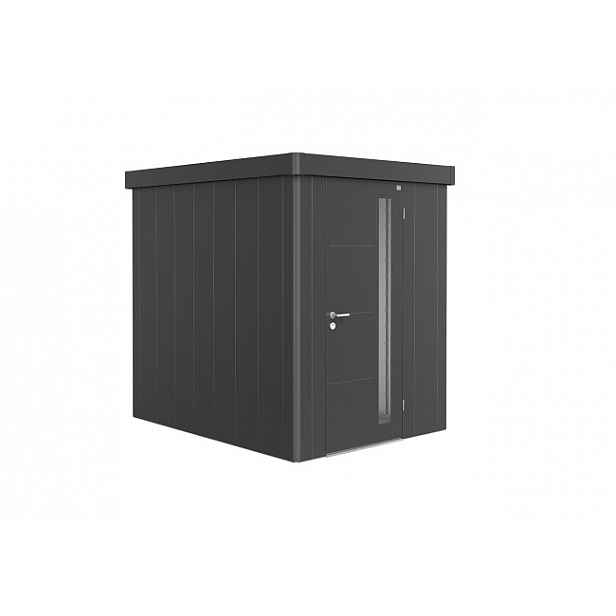 Zahradní domek NEO 2A, tmavě šedá, jednokřídlé dveře BH85006