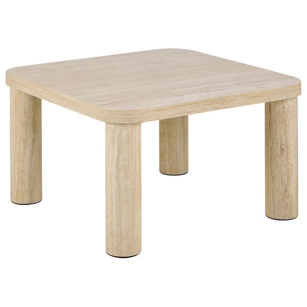Actona Konferenční stolek Solano 60 cm béžový travertin