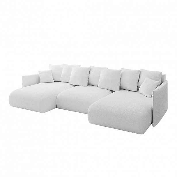 ALTDECOR SEDACÍ SOUPRAVA s funkcí lůžka a úložným prostorem pod lůžkem ONESK-U 317x177x72 bílá buklé