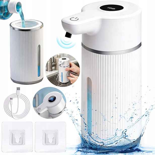 Dávkovač Pěnového Mýdla 420 ML Automatický Bezdotykový Usb Dávkovač