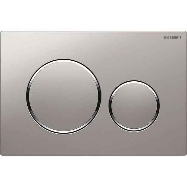 Geberit Sigma20 - Ovládací tlačítko splachování, lakovaný chrom mat/chrom 115.882.JQ.1