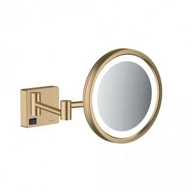 Hansgrohe AddStoris kosmetické zrcátko sklopné kartáčovaný bronz 41790140