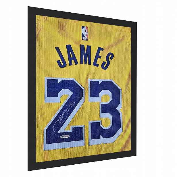 Obraz Lebron James tričko na plátně s autogramem poster 70x50 cm