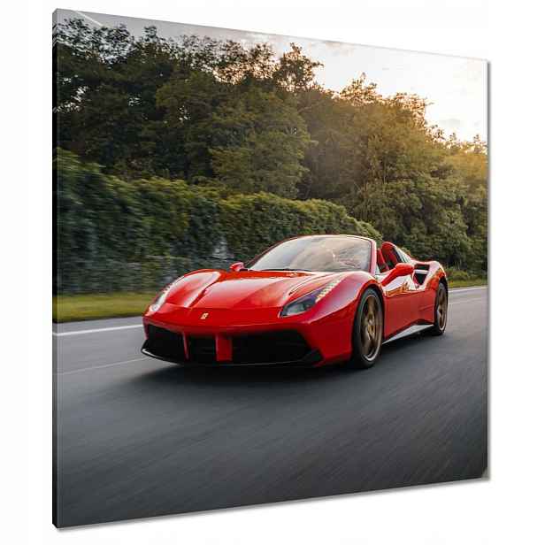 Obrazy 90x90 Červené Ferrari Cesta