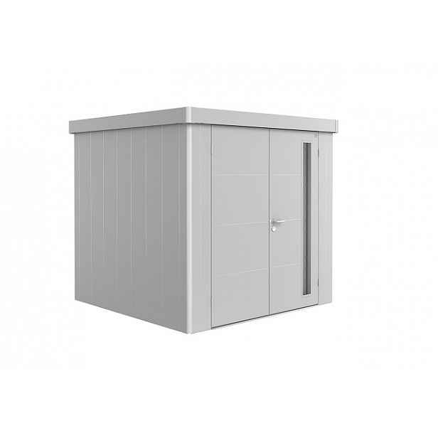Zahradní domek NEO 2B, stříbrná, dvoukřídlé dveře BH81063