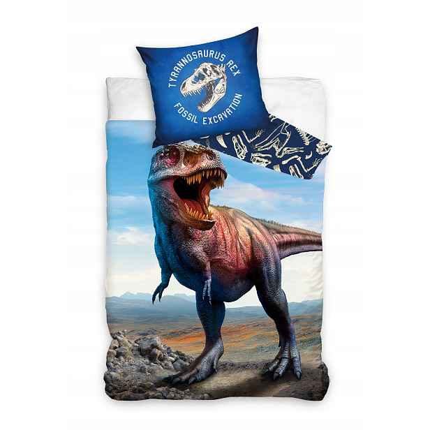 Dětské Povlečení 140x200 Trex Dinosaurus dinosaurus