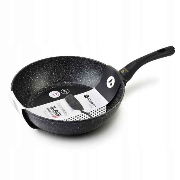Hluboká pánev na indukci 28 cm hliníková wok