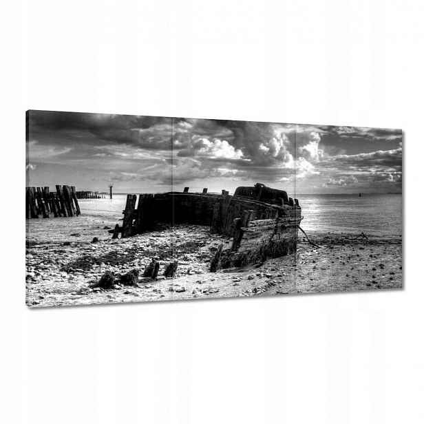 Obrazy 180x90 Černobílá fotografie lodí
