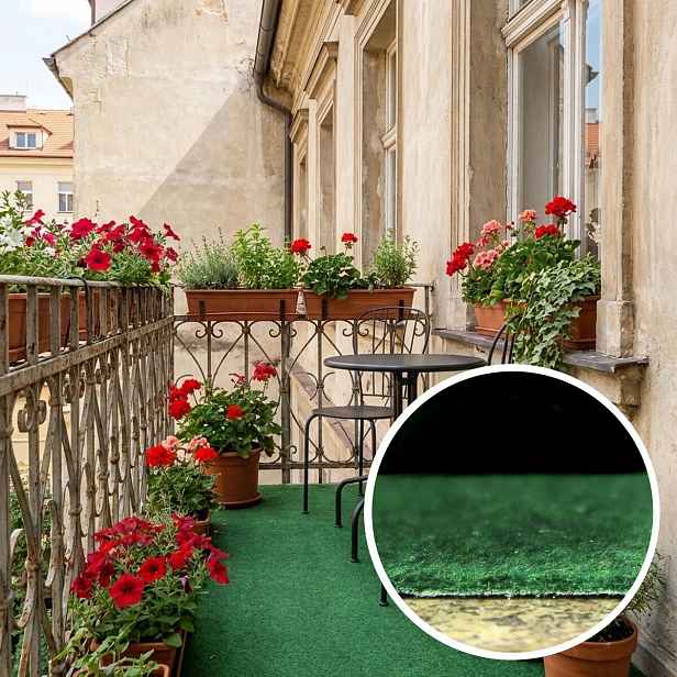 Umělá tráva venkovní Outdoor - neúčtují se zbytky z role, spodní část s nopy (na pevné podklady), šíře 2m,4m, zelená, Betap