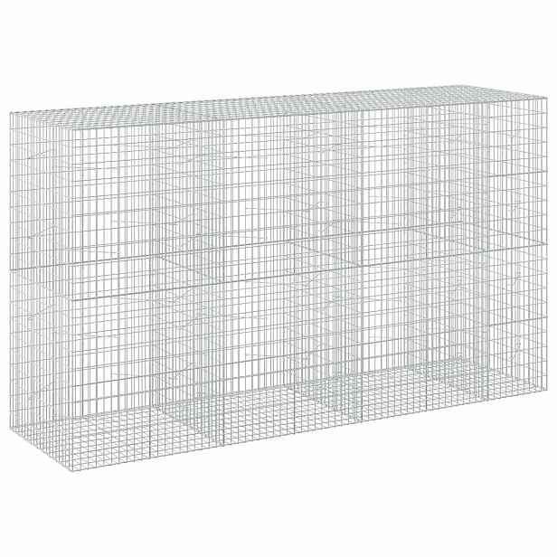 vidaXL Gabion s drátem 3,5 mm a síťkou 5x10 cm 350x100x200 cm