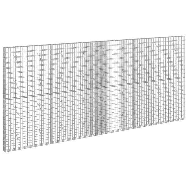 vidaXL Gabion s drátem 3,5 mm a síťkou 5x10 cm 450x10x200 cm