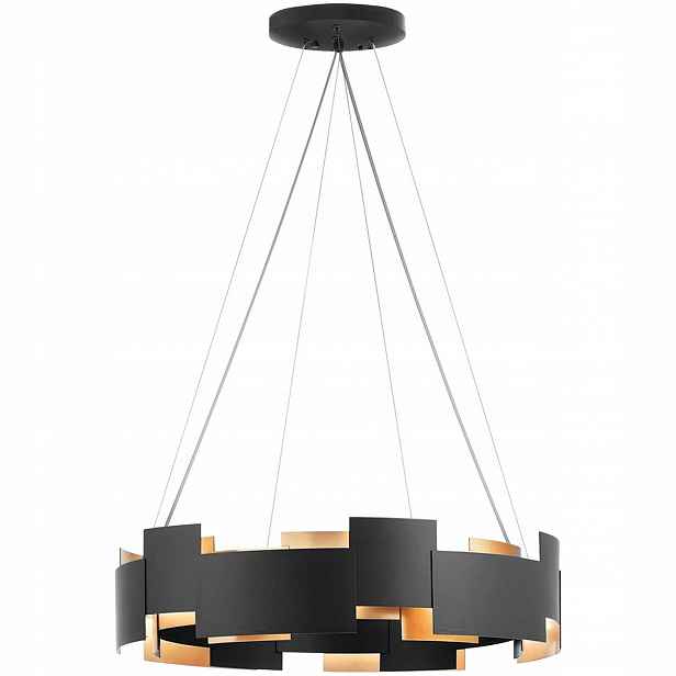 Závěsná Stropní Lampa Loft Industrial Černá Zlatá 6 Bodů E27 Do Obývacího Pokoje