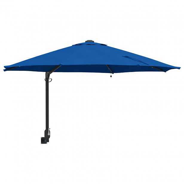 vidaXL Zahradní slunečník 248 x 248 x 148 cm Polyester a ocel Azurblau