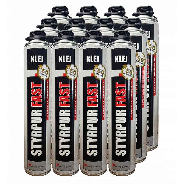 12 x Pianoklej 50 Sekund Rychlé lepidlo na polystyren Eps Xps desky Gk, Osb