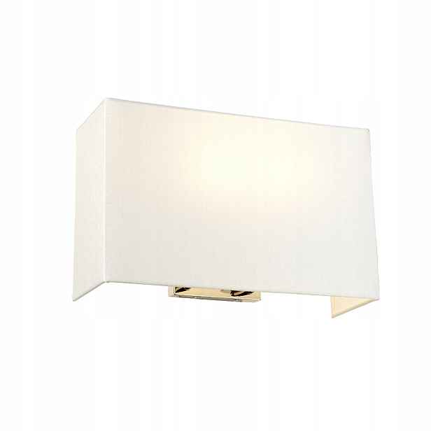 Nástěnné svítidlo chrom obdélníkové krémové stínidlo 37 cm Designer's Lightbox