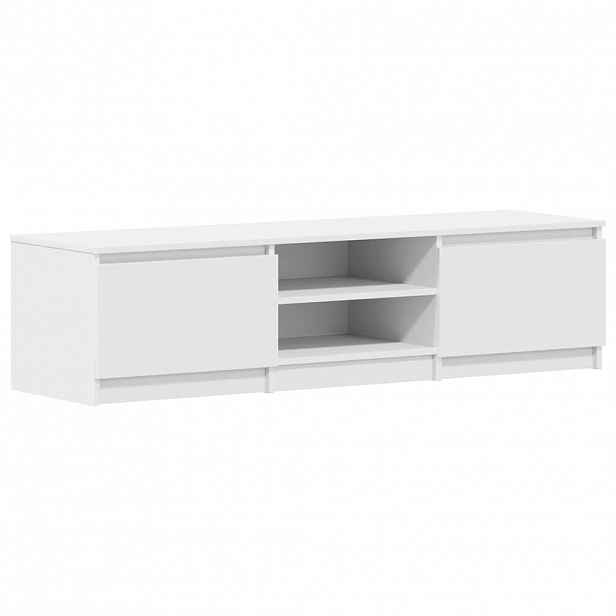 vidaXL TV stolek bílý 140 x 40 x 35,5 cm kompozitní dřevo