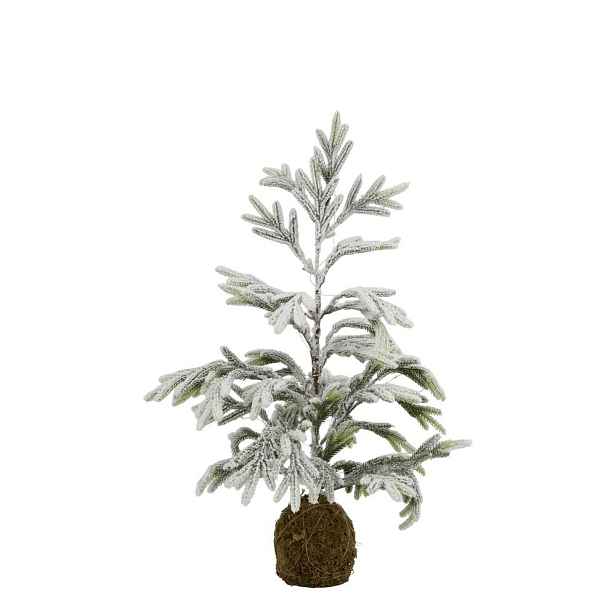 Zasněžený borovicový stromek se světýlky Pine Tree - 65 cm / 3xAA Chic Antique