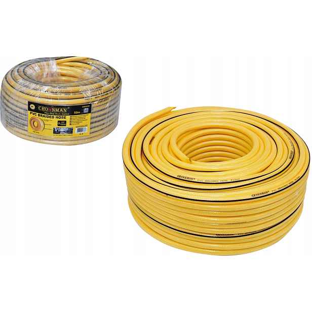 Hadice 100 m 1/2 palce Pvc vyztužená vláknem 12x16 mm Crownman