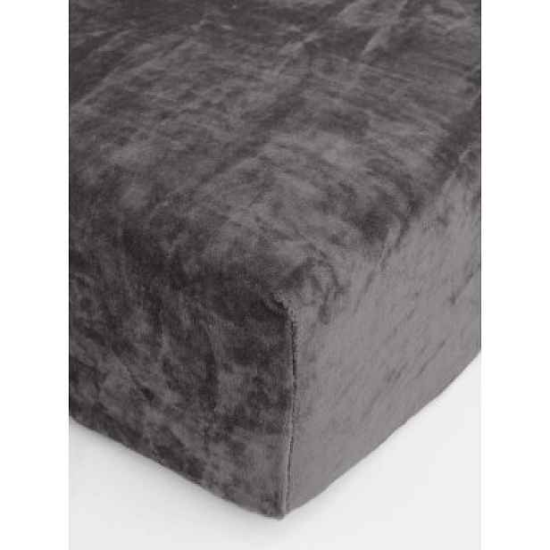 MKLuzkoviny.cz Prostěradlo mikroplyš Deluxe 220 x 200 cm - tmavě šedá
