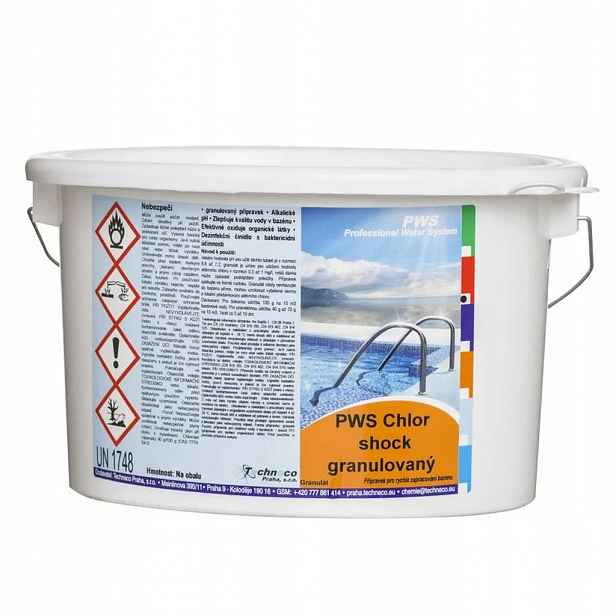 Pws Chlorový granulát rychlorozpustný 3kg bazénová chemie