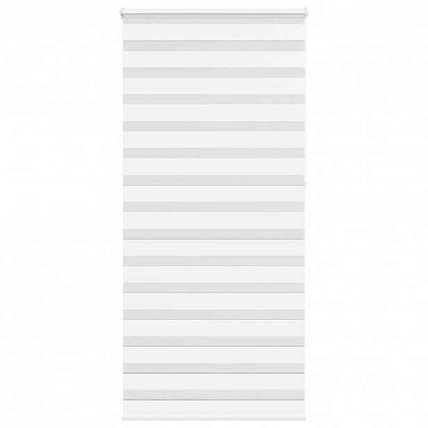 vidaXL Zebra roleta bílá 95x230 cm šířka látky 90,9 cm polyester