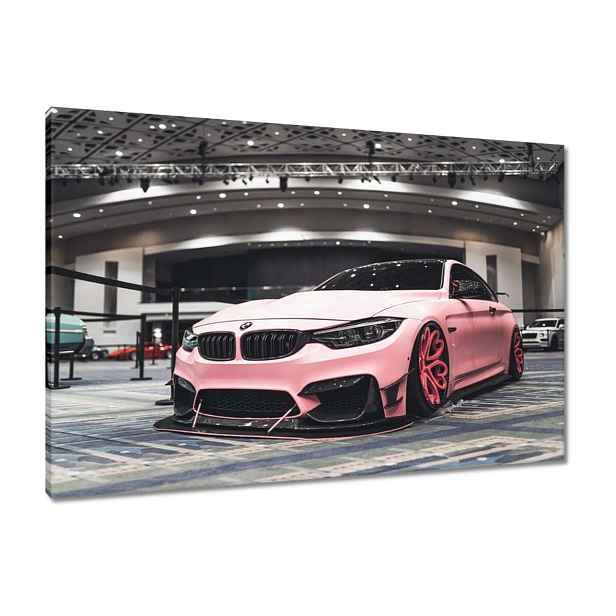 Obrazy 90x60 Růžové Bmw Auto