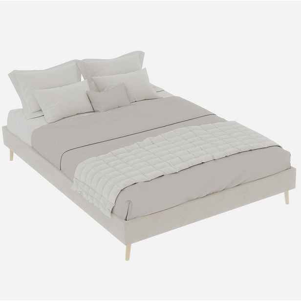 Redom POSTEL 140/200 cm s moderním minimalistickým designem, pevná konstrukce a snadná montáž, Béžová