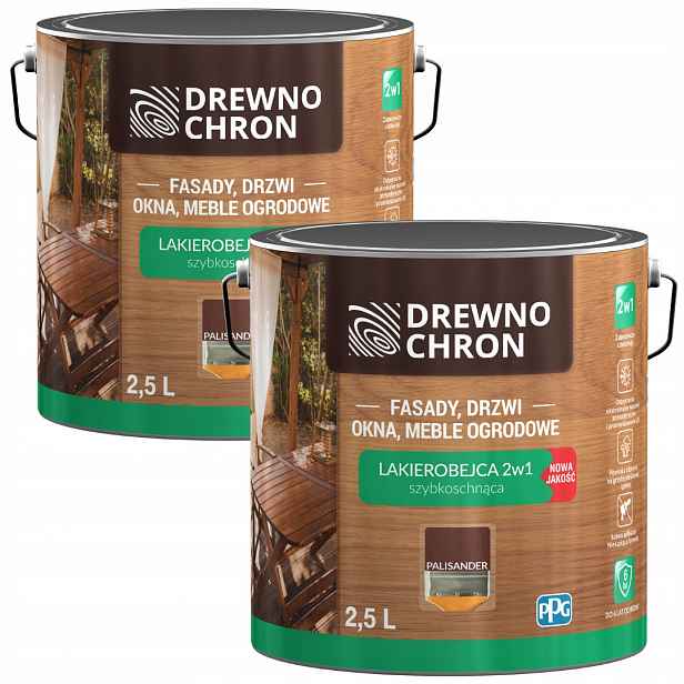 Set Drewnochron Lakobejca 2V1 2x2,5L Na Dřevo Palisander 5L