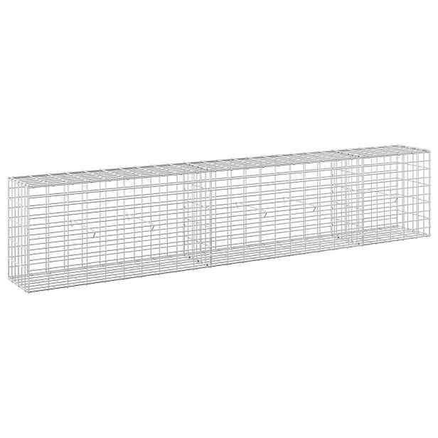 vidaXL Gabion s drátem 3,5 mm a síťkou 5x10 cm 250x30x50 cm
