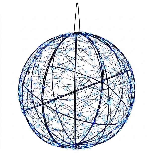 vidaXL Vánoční špička světla 750 LED Modrá Ø 50 x 52 cm