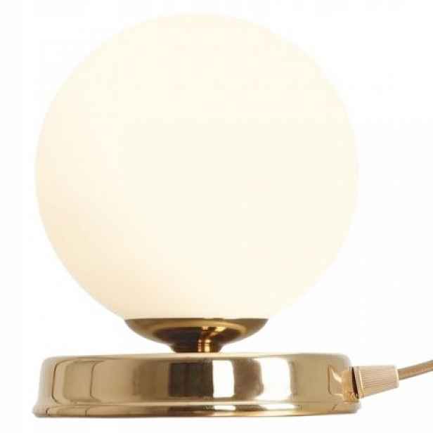 Zlatá skleněná kulatá stolní lampa do obývacího pokoje ložnice Ball M XX