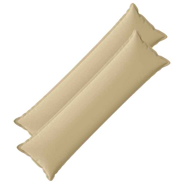 vidaXL Polštář s polštářem HOUTEN 2 ks Béžová Polyester