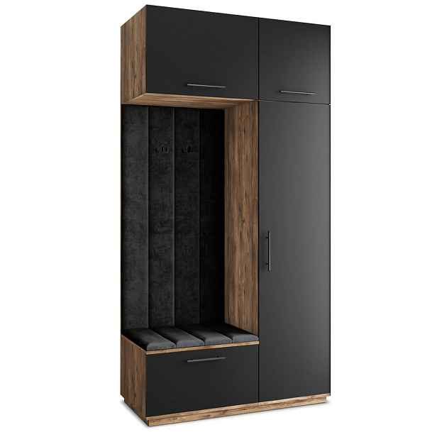 MASSENO MODERNÍ PŘEDSÍŇOVÁ SKŘÍŇ REMA, 120/240/60 cm, dekor dub