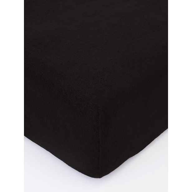MKLuzkoviny.cz Froté prostěradlo 140 × 200 cm - tmavě hnědá