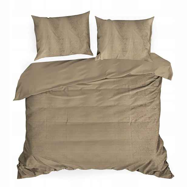 Povlečení Bavlněné Tencel Premium 220x200 Tulia 2 Květinová béžová