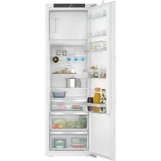 Vestavná lednice Siemens s mrazicí částí 177,5 x 56 cm ploché panty s jemným dovíráním KI82LADD0