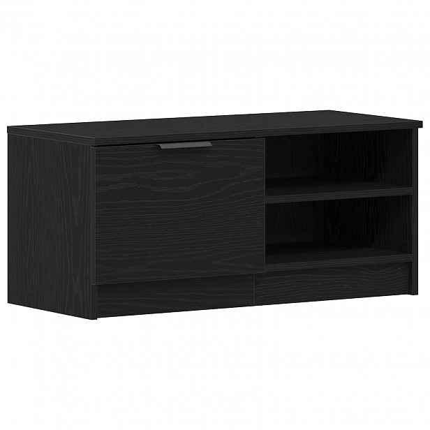 vidaXL Televizní skříň 80 x 35 x 36,5 cm Černý dub Kompozitní dřevo