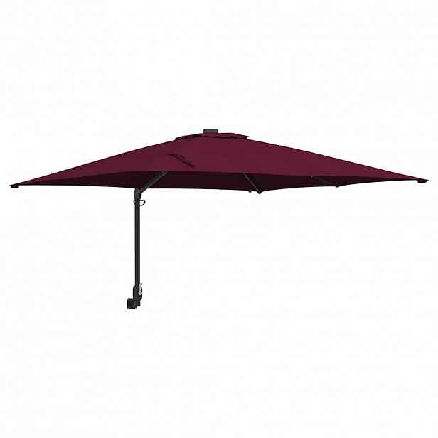 vidaXL Zahradní slunečník Bordeaux červená 248,5 x 247,5 x 160 cm