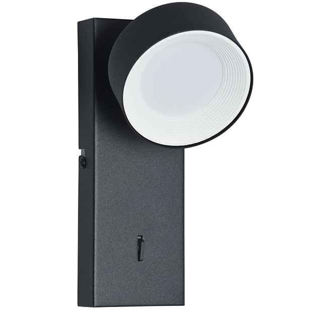 Nástěnná lampa, černá Led nástěnná lampa do obývacího pokoje, pokoje pro čtení Fonten