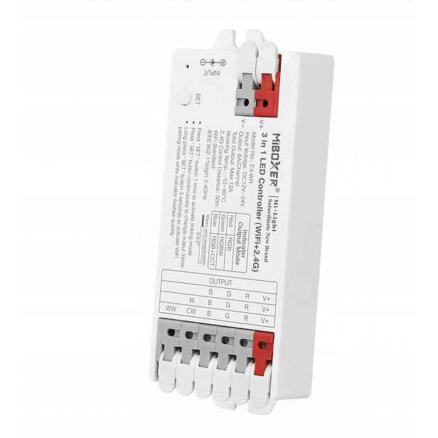 Ovladač pro Led pásky 3v1 Wifi 12-24V MiLight E3-RF Miboxer Rgb