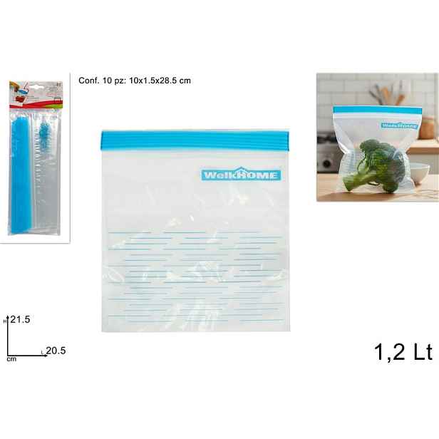 PROHOME - Sáček 20,5x21,5cm uzavíratelný 10ks