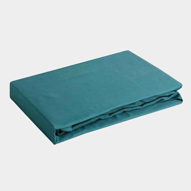 prostěradlo saténové s gumičkou 160x200 tyrkysové c