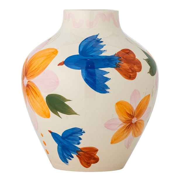 Ručně malovaná váza z kameniny (výška 27 cm) Maricala – Bloomingville