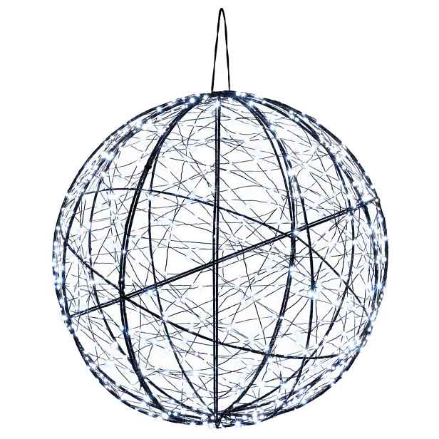 vidaXL Vánoční špička světla 750 LED Studená bílá Ø 50 x 52 cm