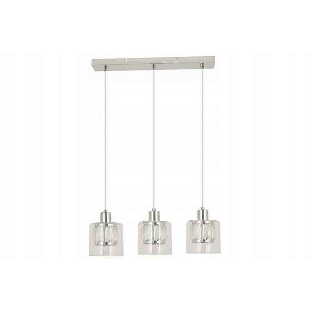 Závěsná lampa Lišta 3 Chromované Stínidla Elmo 3xE14 40W Reality