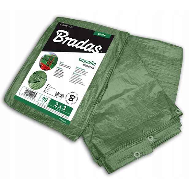 Bradas Zesílená plachta 90 g Green 10 x 15 m